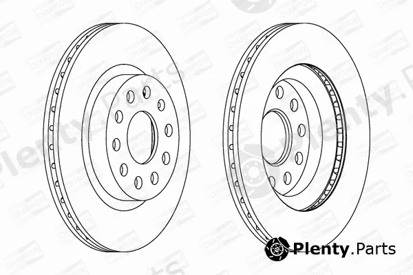 Champion 562237CH — Brake Disc