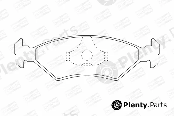 Champion 571536CH — Brake Pad Set, disc brake