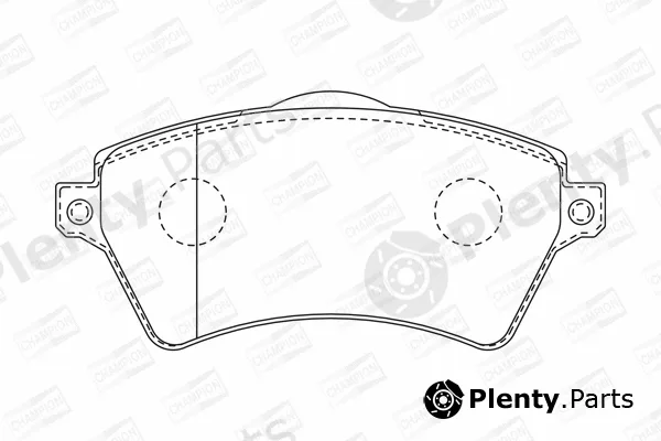 Champion 573102CH — Brake Pad Set, disc brake