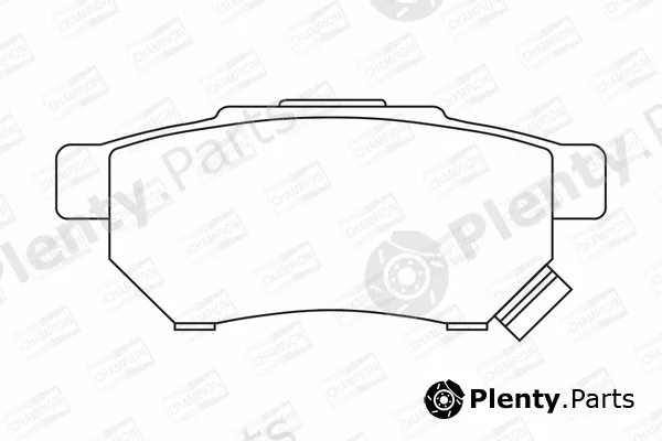 Champion 572136CH — Brake Pad Set, disc brake