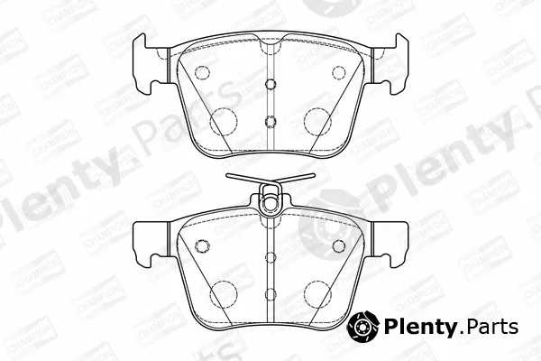 Champion 573415CH — Brake Pad Set, disc brake