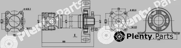 Sercore 32108 — Propshaft, axle drive