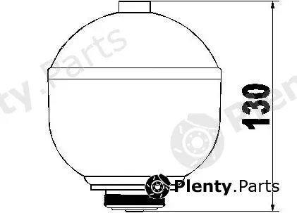 Sercore 155400 — Pressure Accumulator, pneumatic suspension