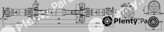 Sercore 32100 — Propshaft, axle drive