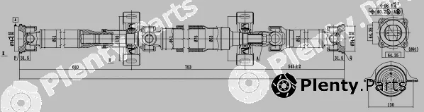 Sercore 32106 — Propshaft, axle drive