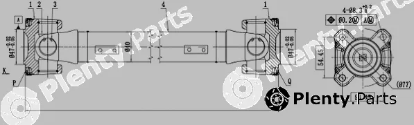 Sercore 32101 — Propshaft, axle drive