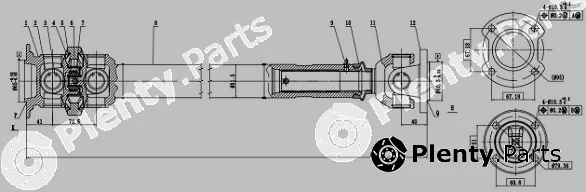 Sercore 32105 — Propshaft, axle drive