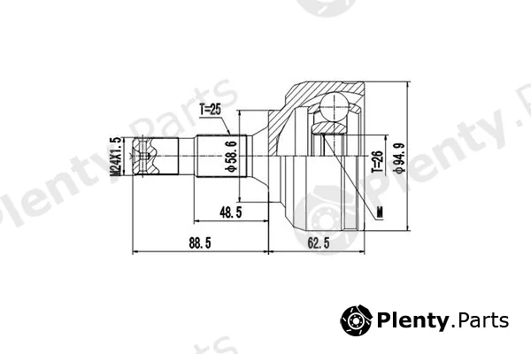 Dynamatrix DCV810075 — Joint Kit, drive shaft
