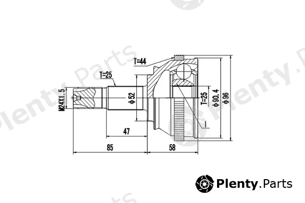 Dynamatrix DCV802004 — Joint Kit, drive shaft