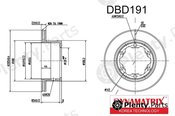 Dynamatrix DBD191 — Brake Disc