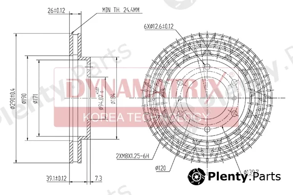 Dynamatrix DBD1384 — Brake Disc