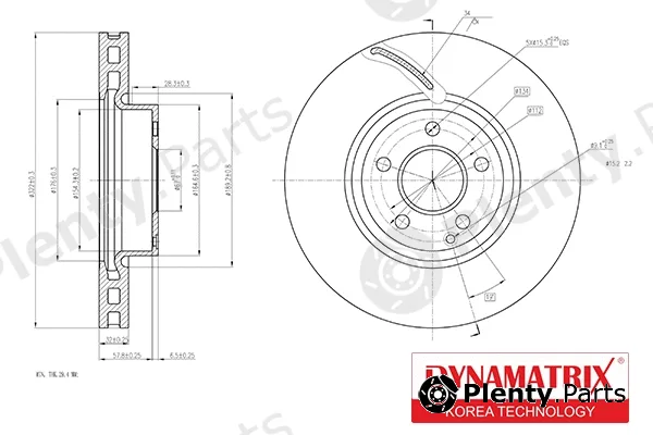 Dynamatrix DBD1692 — Brake Disc