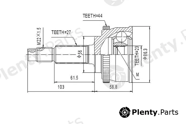 Dynamatrix DCV841044 — Joint Kit, drive shaft