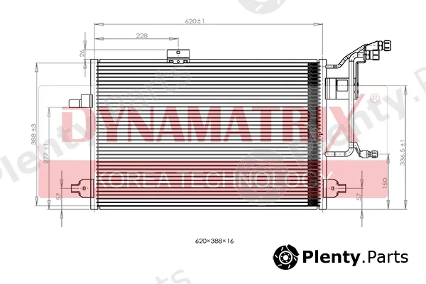 Dynamatrix DR94430 — Condenser, air conditioning