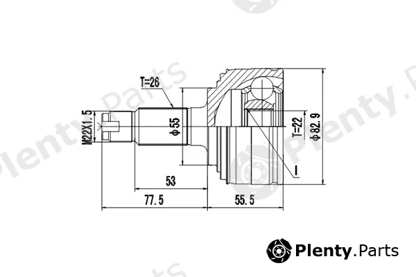 Dynamatrix DCV851018 — Joint Kit, drive shaft