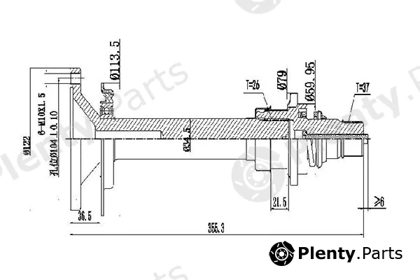 Dynamatrix DDS261193 — Drive Shaft