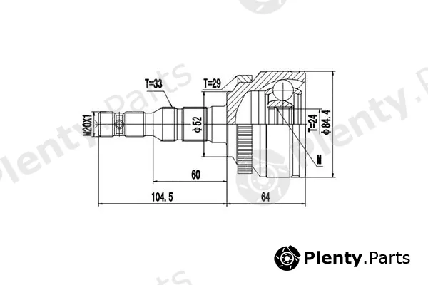 Dynamatrix DCV844004 — Joint Kit, drive shaft