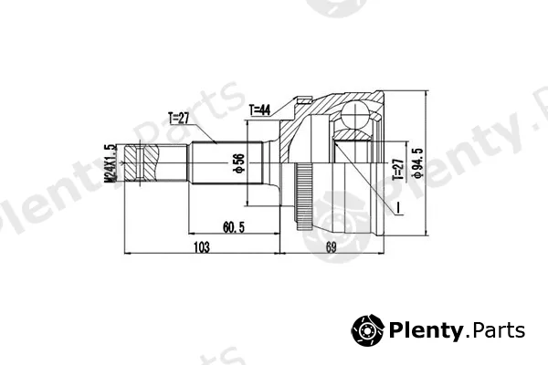 Dynamatrix DCV841015 — Joint Kit, drive shaft