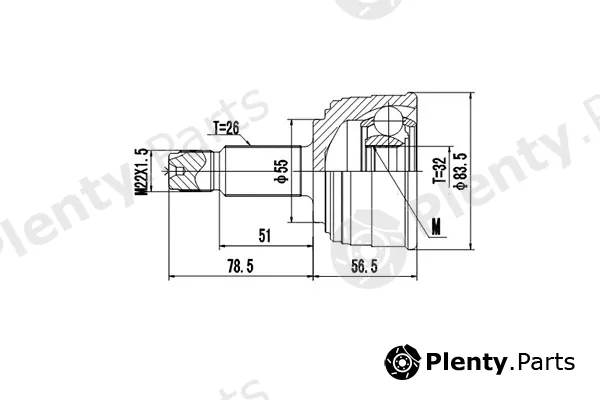 Dynamatrix DCV823063 — Joint Kit, drive shaft