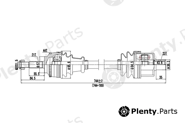 Dynamatrix DDS250327 — Drive Shaft
