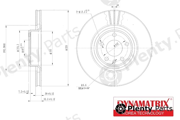 Dynamatrix DBD1277 — Brake Disc