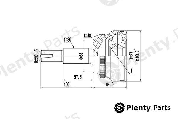Dynamatrix DCV859042 — Joint Kit, drive shaft
