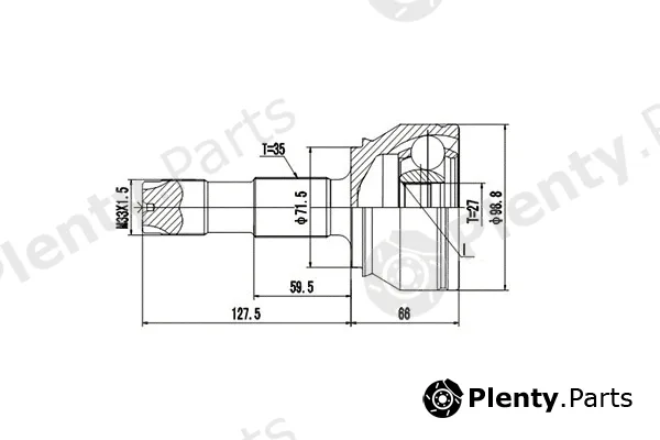 Dynamatrix DCV817055 — Joint Kit, drive shaft