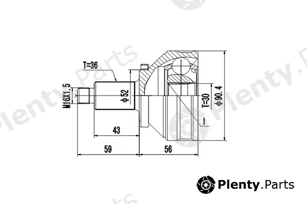 Dynamatrix DCV803024 — Joint Kit, drive shaft