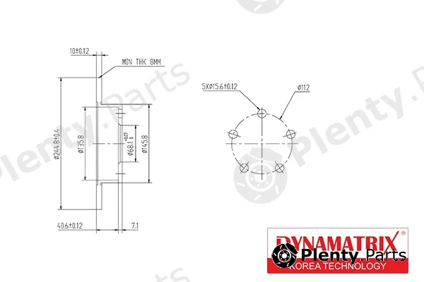 Dynamatrix DBD952 — Brake Disc