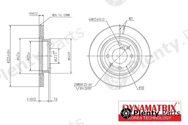 Dynamatrix DBD1636 — Brake Disc