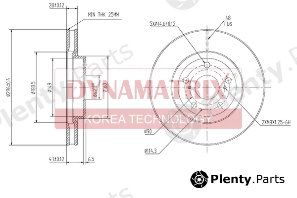 Dynamatrix DBD1814 — Brake Disc