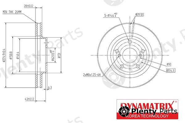 Dynamatrix DBD501 — Brake Disc