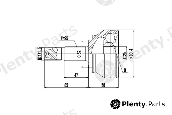 Dynamatrix DCV802003 — Joint Kit, drive shaft
