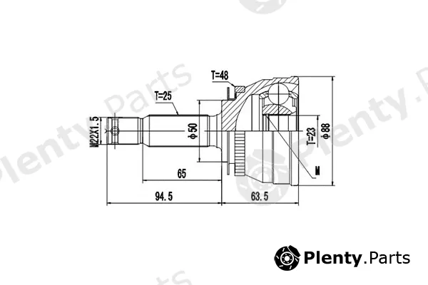 Dynamatrix DCV824047 — Joint Kit, drive shaft