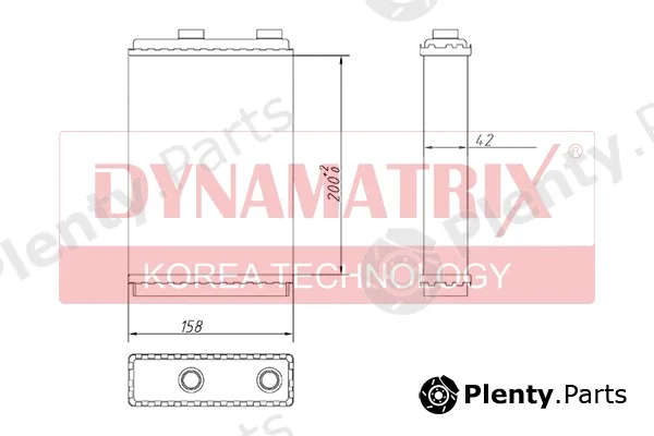 Dynamatrix DR71451 — Heat Exchanger, interior heating