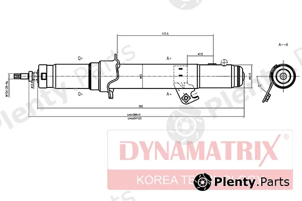 Dynamatrix DSA341352 — Shock Absorber