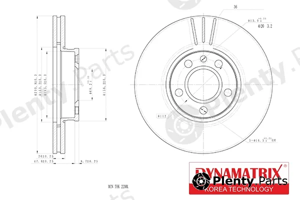 Dynamatrix DBD1559 — Brake Disc
