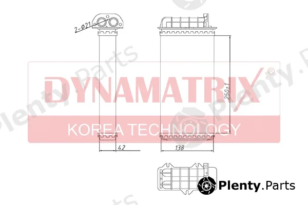 Dynamatrix DR71441 — Heat Exchanger, interior heating
