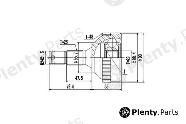 Dynamatrix DCV810004 — Joint Kit, drive shaft