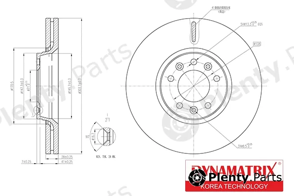 Dynamatrix DBD1615 — Brake Disc