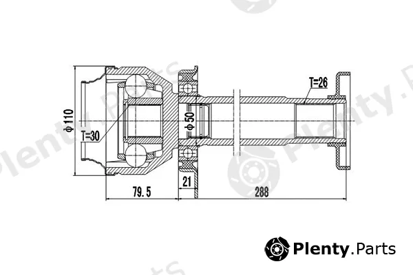 Dynamatrix DCV661021 — Joint Kit, drive shaft