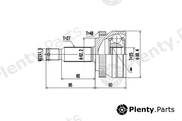 Dynamatrix DCV824090 — Joint Kit, drive shaft
