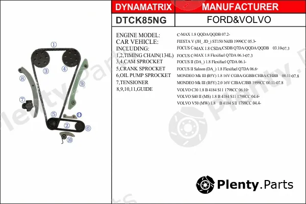 Dynamatrix DTCK85NG — Timing Chain Kit