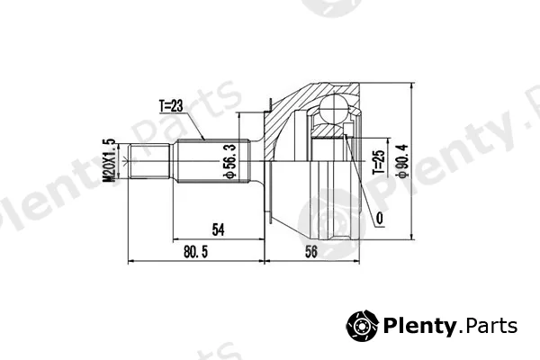 Dynamatrix DCV850007 — Joint Kit, drive shaft