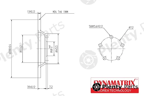 Dynamatrix DBD759 — Brake Disc