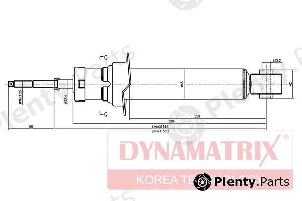 Dynamatrix DSA341325 — Shock Absorber
