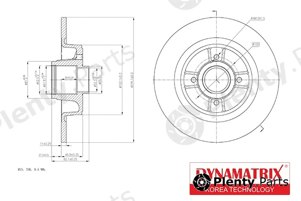 Dynamatrix DBD1656 — Brake Disc