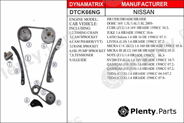 Dynamatrix DTCK66NG — Timing Chain Kit