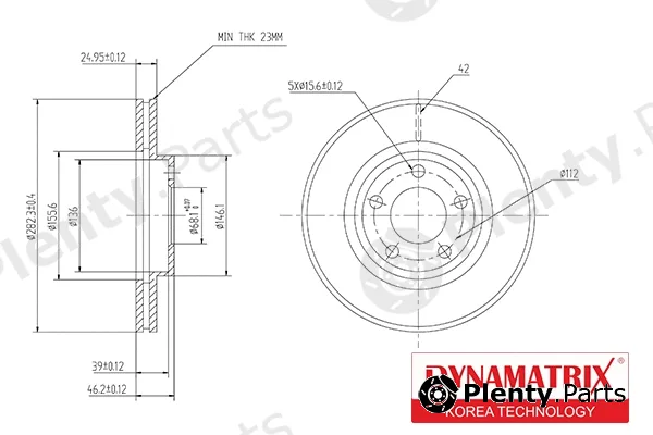 Dynamatrix DBD1014 — Brake Disc