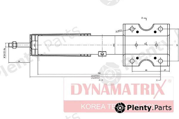 Dynamatrix DSA635800 — Shock Absorber
